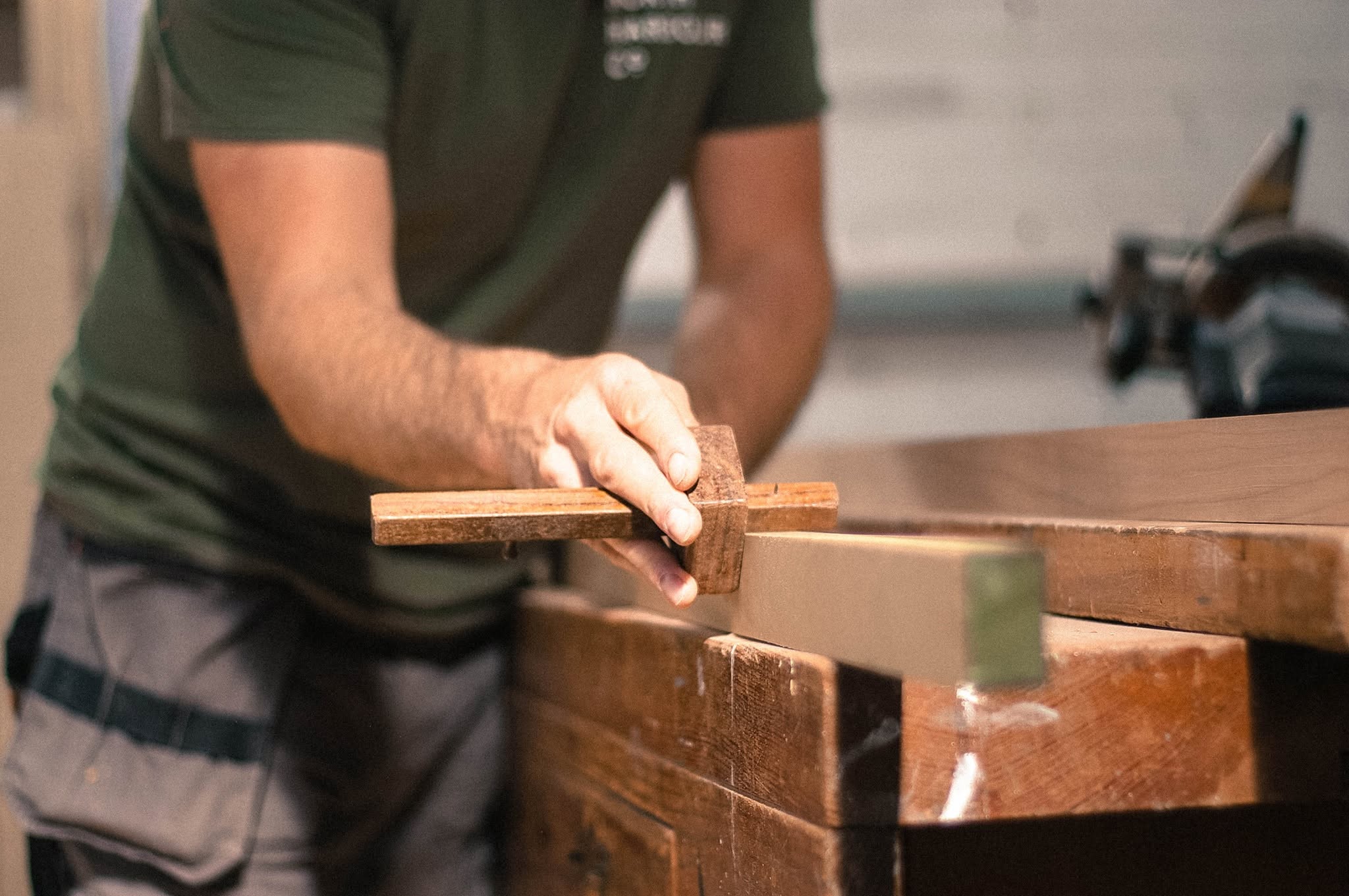 Traditional woodworking photograph from North Harbour Co.’s Facebook page
